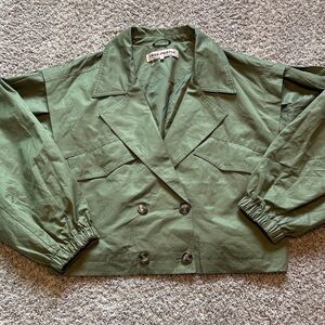 Free People Olive Utility Jacket